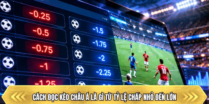 Cách đọc kèo châu Á là gì từ tỷ lệ chấp nhỏ đến lớn
