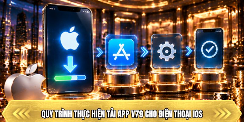 Quy trình thực hiện tải app V79 cho điện thoại iOS