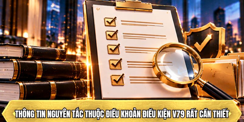 Thông tin nguyên tắc thuộc điều khoản điều kiện V79 rất cần thiết